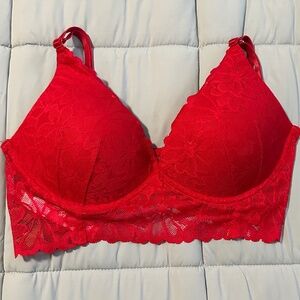 PINK VICTORIA'S SECRET LADIES Lace Bralette SIZE M